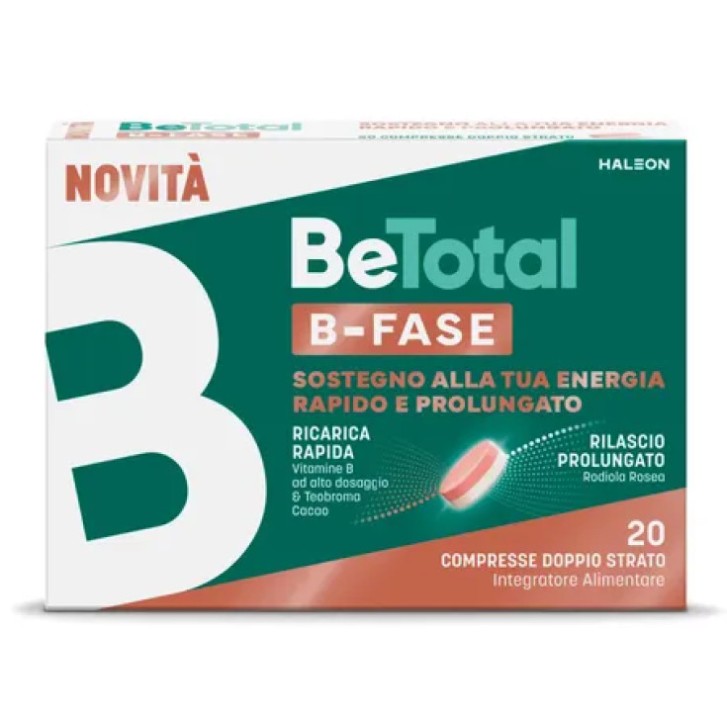 Betotal B-Fase Integratore Energia 20 Compresse - BeTotal Betotal B-Fase Integratore Energia 20 Compresse - BeTotal