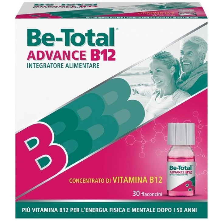 Be-Total Advance B12 Integratore Alimentare per Stanchezza 30 Flaconcini - Be-Total Be-Total Advance B12 Integratore Alimentare per Stanchezza 30 Flaconcini - Be-Total