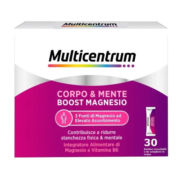 Multicentrum MyMag Integratore Magnesio e Vitamina B6 30 Bustine - Multicentrum Multicentrum MyMag Integratore Magnesio e Vitamina B6 30 Bustine - Multicentrum