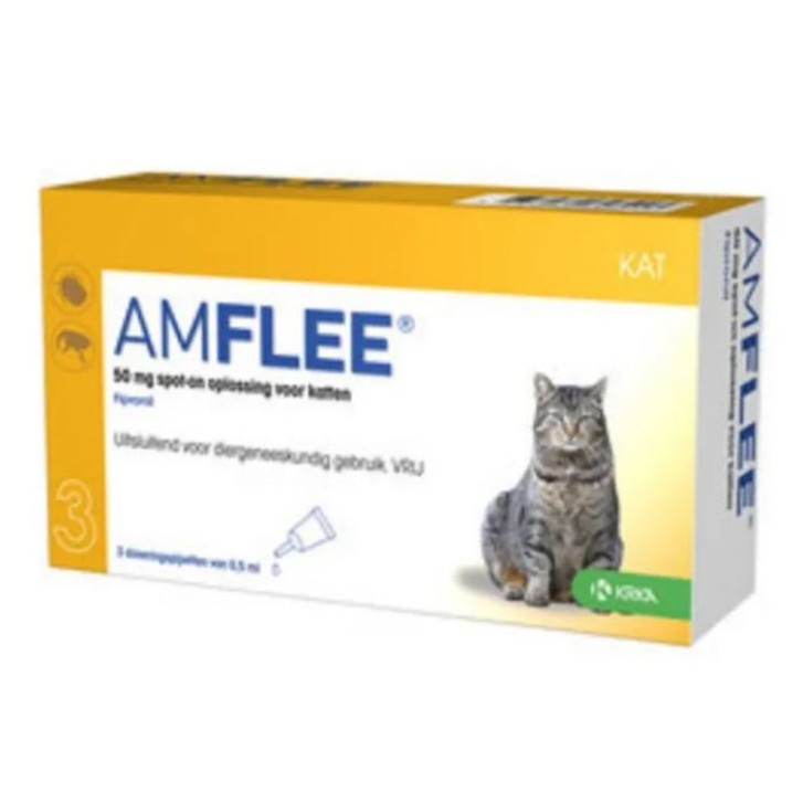 Amflee Spot-On Gatti Antiparassitario Pulci e Zecche 3 Pipette - Krka Farmaceutici Amflee Spot-On Gatti Antiparassitario Pulci e Zecche 3 Pipette - Krka Farmaceutici