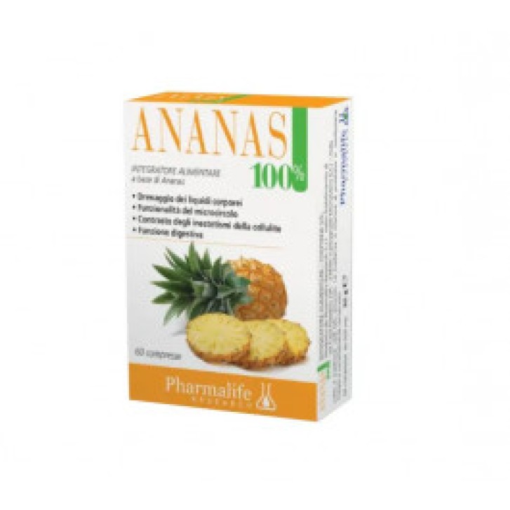 Ananas 100% Integratore Funzione Digestiva 60 Compresse - Pharmalife Research