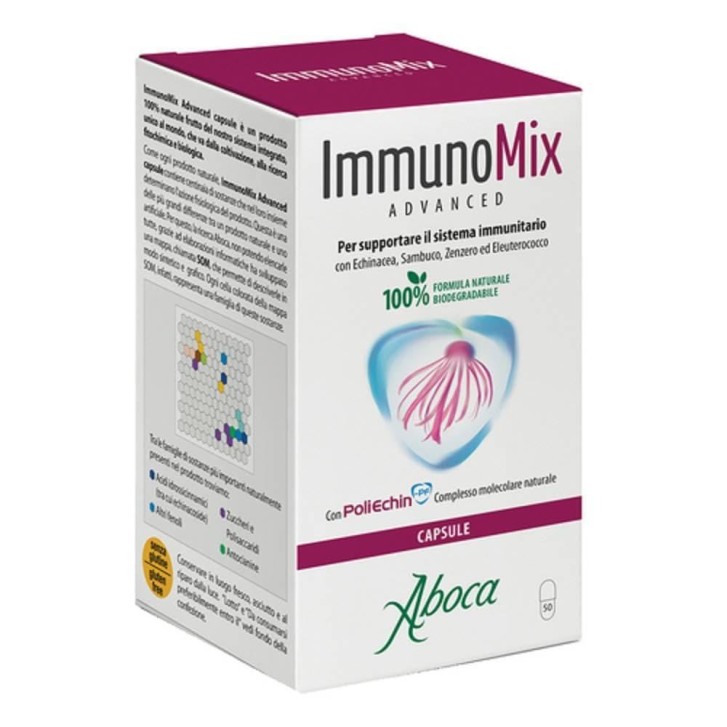 Immunomix Advanced Integratore Supporto Immunitario 50 Capsule - Aboca