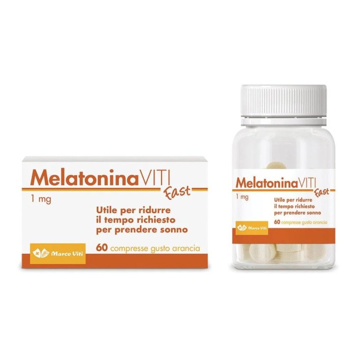 Melatonina Viti Fast 1mg Integratore per Sonno Orosolubile 60 Compresse - Viti