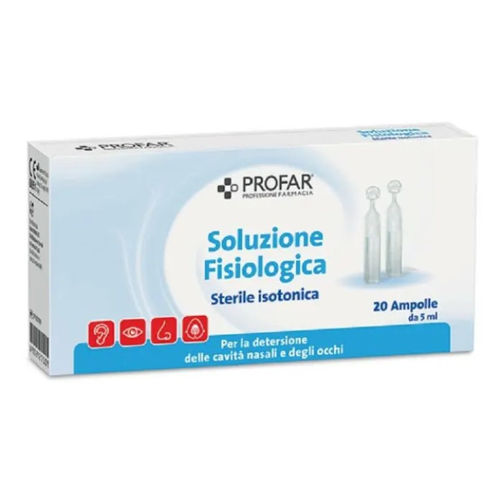 Profar Soluzione Fisiologica Sterile Isotonica 20 fiale da 5 ml - Profar