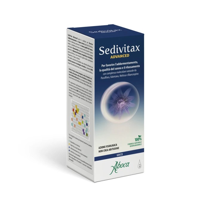 Sedivitax Advanced Gocce Integratore per Sonno Sereno 75ml - Aboca Sedivitax Advanced Gocce Integratore per Sonno Sereno 75ml - Aboca