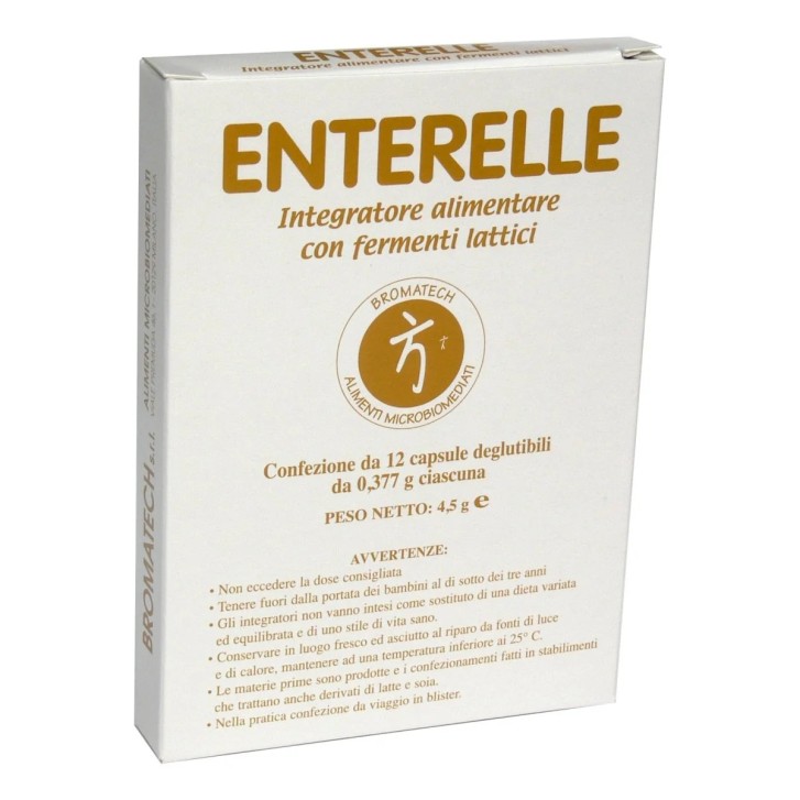 Enterelle Plus 12 Capsule Integratore Fermenti Lattici - Enterelle