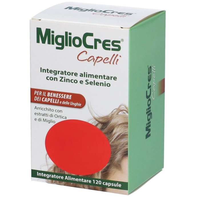 Migliocres Integratore Alimentare Anticaduta 120 Capsule - F&F Migliocres Integratore Alimentare Anticaduta 120 Capsule - F&F
