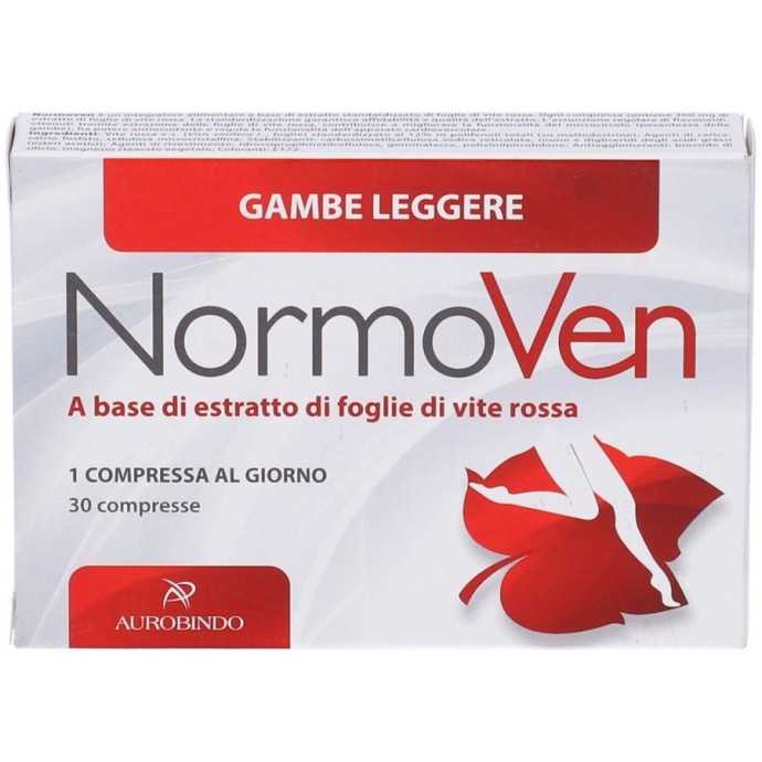 Normoven Integratore Alimentare per Circolazione 30 Compresse - Aurobindo Normoven Integratore Alimentare per Circolazione 30 Compresse - Aurobindo