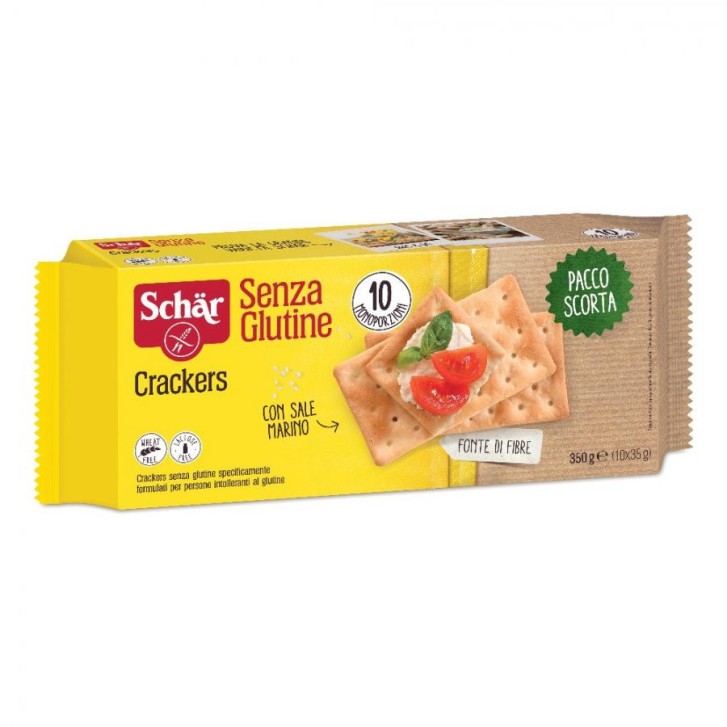 Crackers Senza Glutine e Lattosio 10x35g - Schar Crackers Senza Glutine e Lattosio 10x35g - Schar