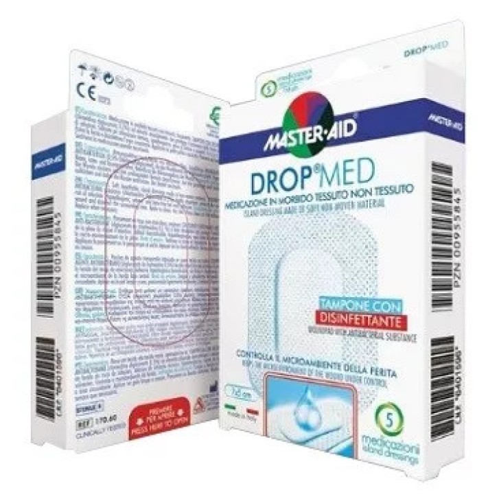 Medicazione Tessuto Non Tessuto Master Aid Drop Med 10x8 cm - Master Aid Medicazione Tessuto Non Tessuto Master Aid Drop Med 10x8 cm - Master Aid