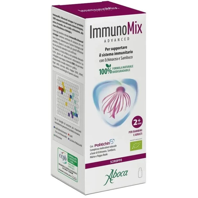 Immunomix Advanced Sciroppo Supporto Sistema Immunitario 210g - Aboca