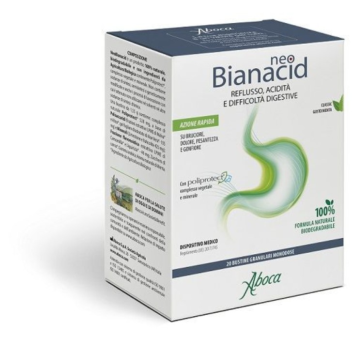 Neobianacid Dispositivo Medico per Acidità e Reflusso 20 Bustine - Neobianacid