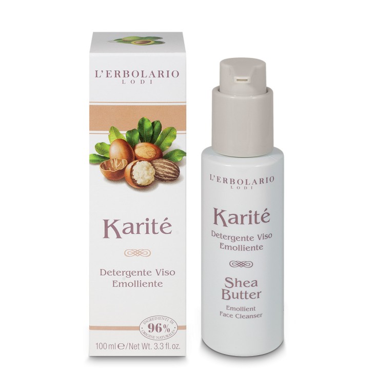 Detergente Viso Emolliente Karité 100 ml - L\'Erbolario