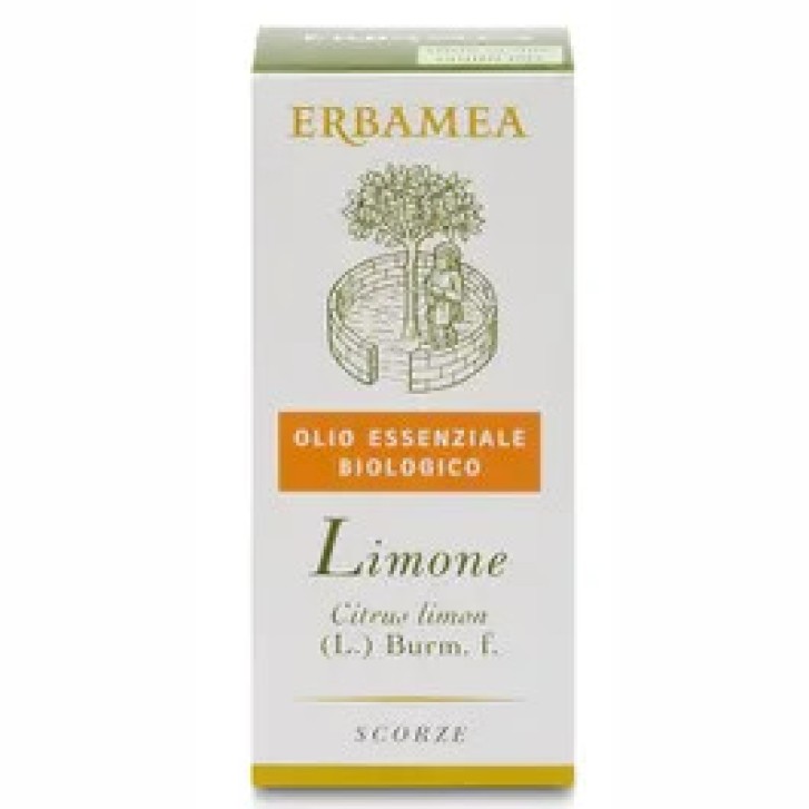 Olio Essenziale Bio Limone Favorisce la Digestione 10ml - Erbamea Olio Essenziale Bio Limone Favorisce la Digestione 10ml - Erbamea