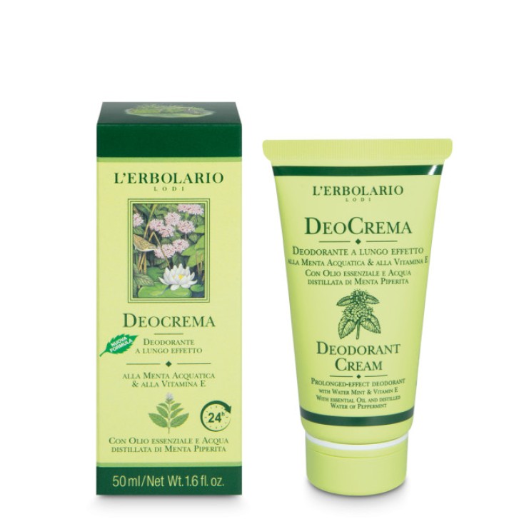 Deocrema Deodorante Menta Acquatica e Vitamina E 50ml - L\'Erbolario Deocrema Deodorante Menta Acquatica e Vitamina E 50ml - L\'Erbolario