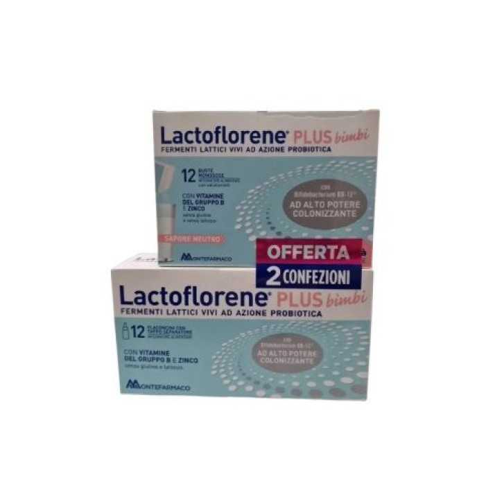 Lactoflorene Plus Bimbi Integratore Fermenti Lattici 12 Flaconcini + 12 Bustine - Lactoflorene Lactoflorene Plus Bimbi Integratore Fermenti Lattici 12 Flaconcini + 12 Bustine - Lactoflorene