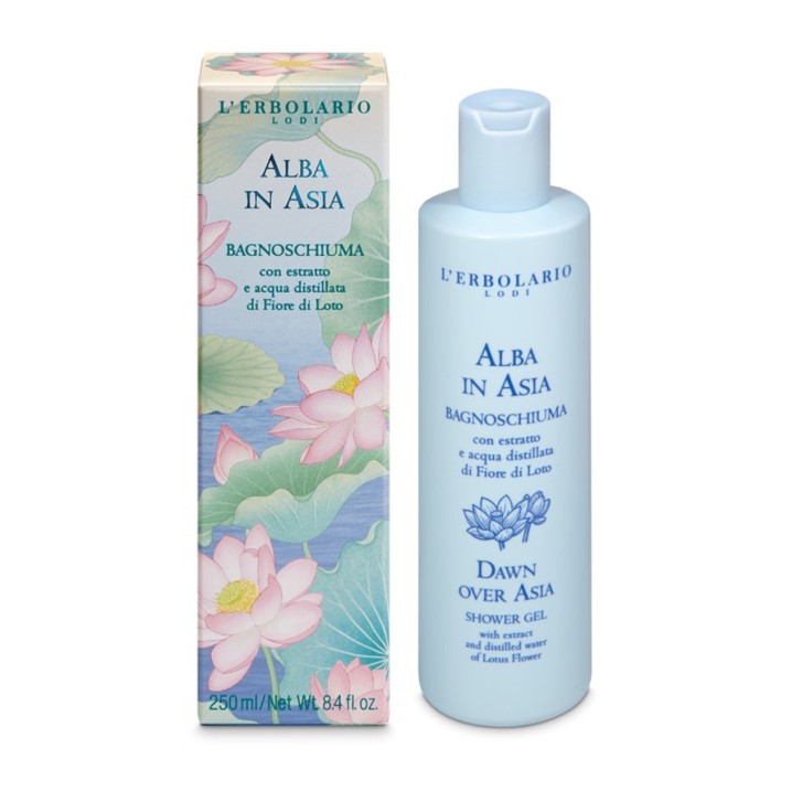 Alba in Asia Bagnoschiuma Delicato Fiore di Loto 250ml - L\'Erbolario