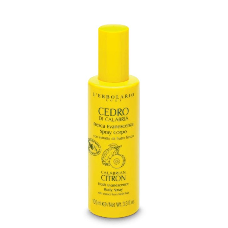 L\'Erbolario Cedro Calabria Fresca Evanescenza Spray Corpo 100 ml - L\'Erbolario L\'Erbolario Cedro Calabria Fresca Evanescenza Spray Corpo 100 ml - L\'Erbolario