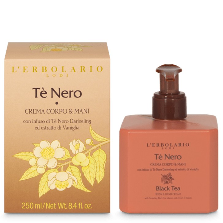 Crema Corpo e Mani Tè Nero 250 ml - L\'Erbolario