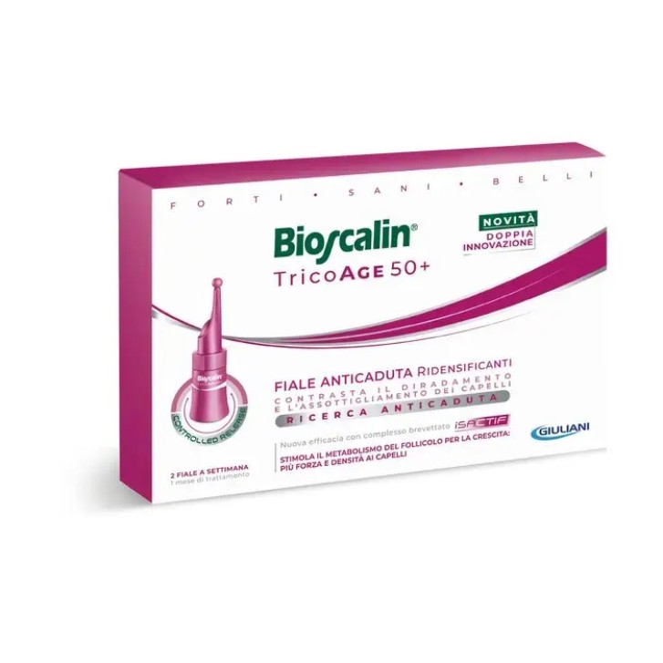 Bioscalin Tricoage 50+ Fiale Anticaduta Ridensificanti 8x3,5ml - Bioscalin