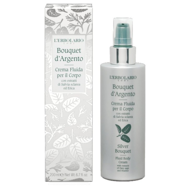 Crema Fluida Corpo Bouquet D\'Argento 200 ml - L\'Erbolario