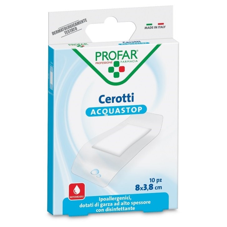 Cerotti Impermeabili Acquastop 8x3,8 cm - Profar Cerotti Impermeabili Acquastop 8x3,8 cm - Profar