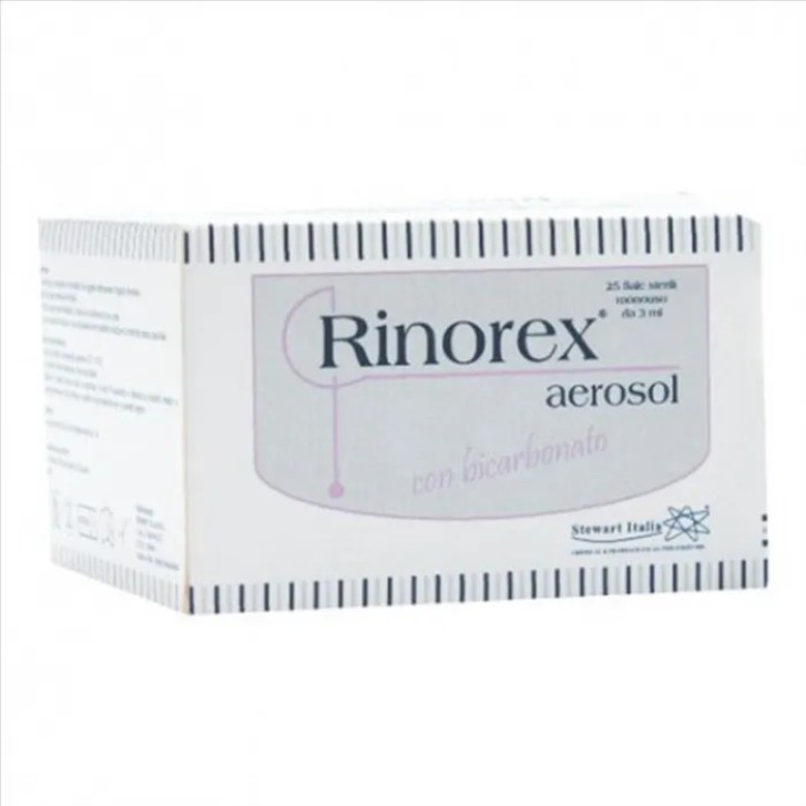 Rinorex Aerosol con Bicarbonato 25 Fiale Monodose da 3 ml - Rinorex