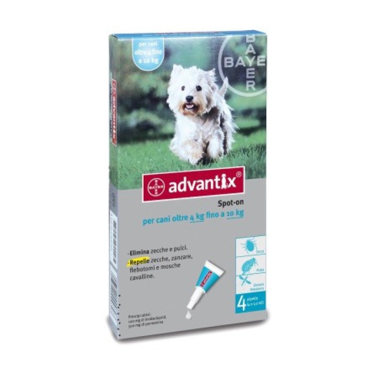 Antiparassitario Spot On Cani Medi 4-10kg - Advantix Antiparassitario Spot On Cani Medi 4-10kg - Advantix