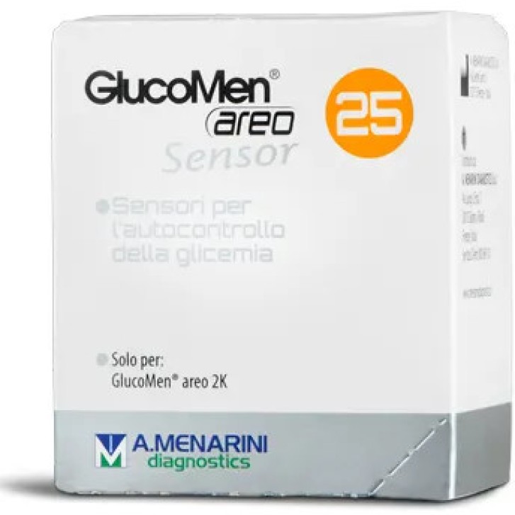 GlucoMen Areo Sensor Strisce per Misurazione Glucosio 25 Pezzi - Glucomen