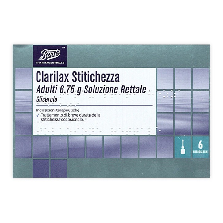 Clarilax Stitichezza Adulti 6,75 g Soluzione Rettale - Almus srl Clarilax Stitichezza Adulti 6,75 g Soluzione Rettale - Almus srl