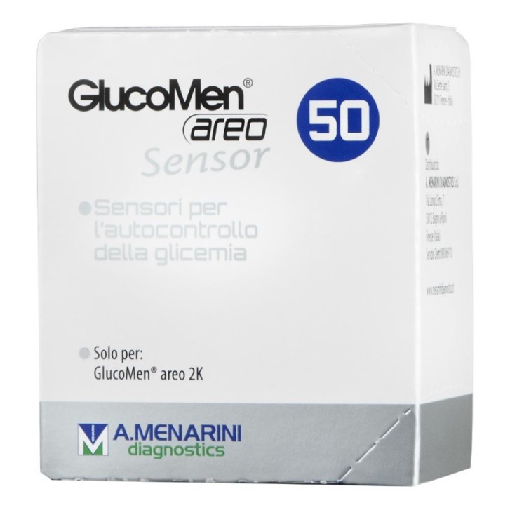 GlucoMen Areo Sensor Strisce per Misurazione Glucosio 50 Pezzi - GlucoMen