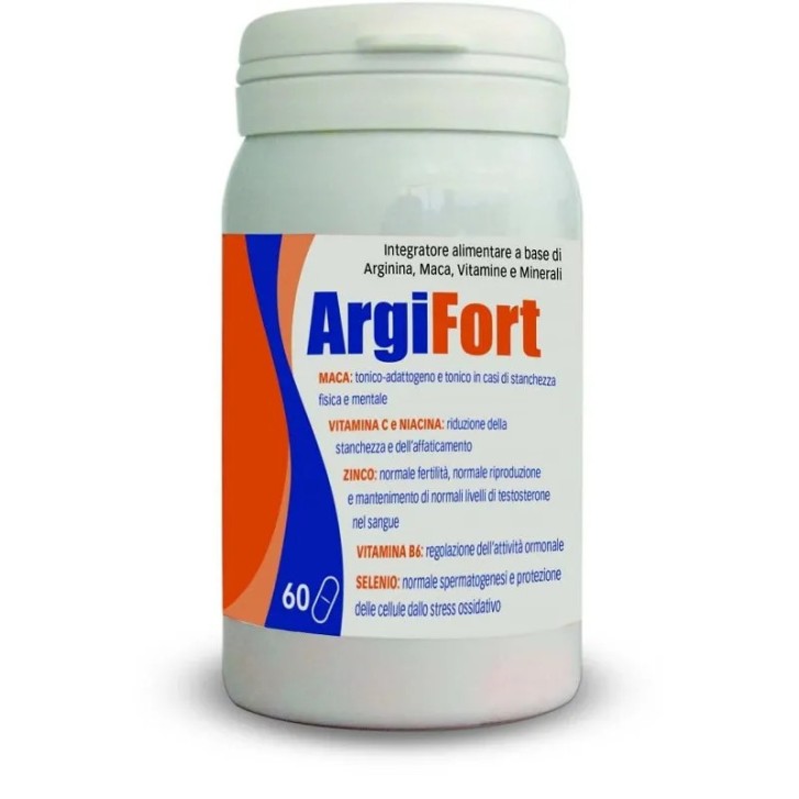 ArgiFort 60 Compresse Integratore Alimentare con Arginina, Maca, Vitamine e Minerali - FA\' FARMA Srl ArgiFort 60 Compresse Integratore Alimentare con Arginina, Maca, Vitamine e Minerali - FA\' FARMA Srl