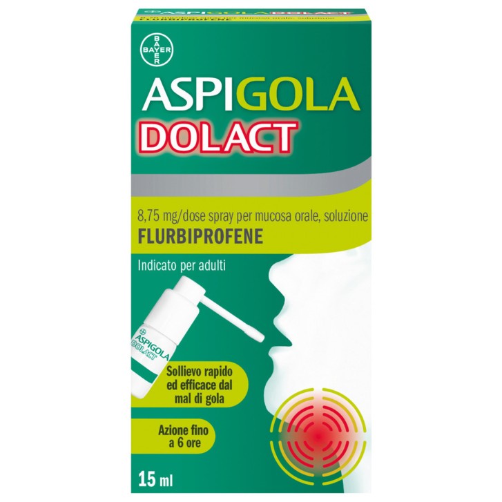 Aspigoladolact Spray Antinfiammatorio Mal di Gola 15ml - Bayer