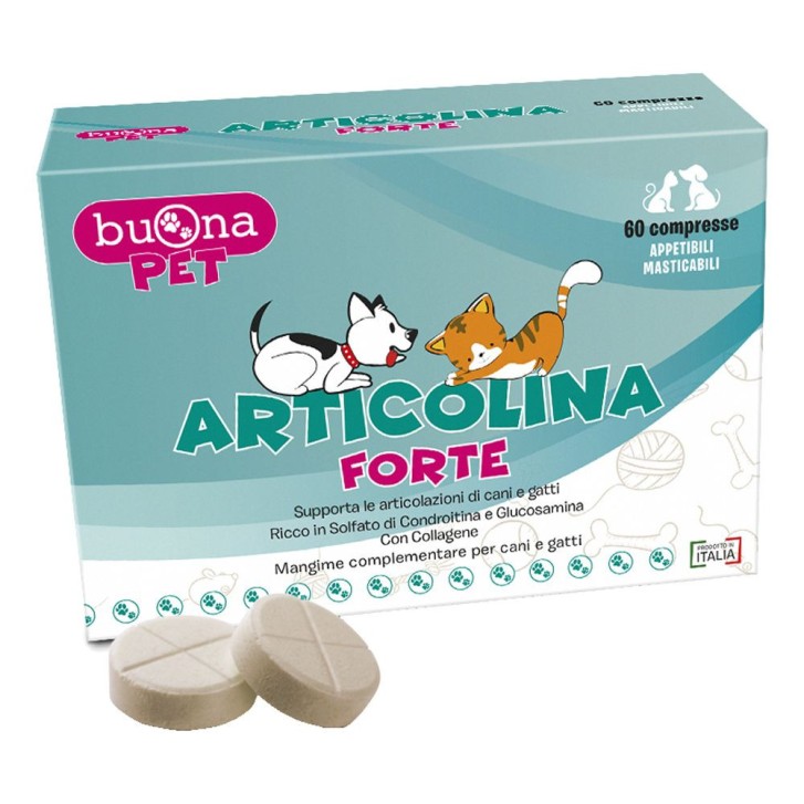 Articolina Forte Integratore per Cani e Gatti 60 Compresse Masticabili - Steve Jones Articolina Forte Integratore per Cani e Gatti 60 Compresse Masticabili - Steve Jones