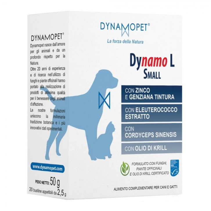 Dynamo Alimento Complementare Gel Difese Naturali per Cani taglia Media 20 Bustine - Dynamopet Dynamo Alimento Complementare Gel Difese Naturali per Cani taglia Media 20 Bustine - Dynamopet