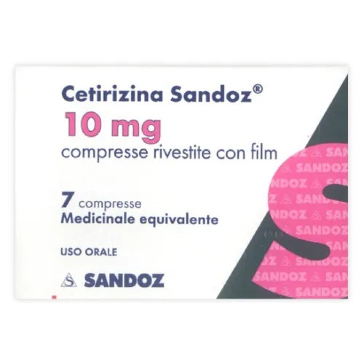 Cetirizina Sandoz 10 mg Compresse Rivestite con Film - Sandoz Cetirizina Sandoz 10 mg Compresse Rivestite con Film - Sandoz