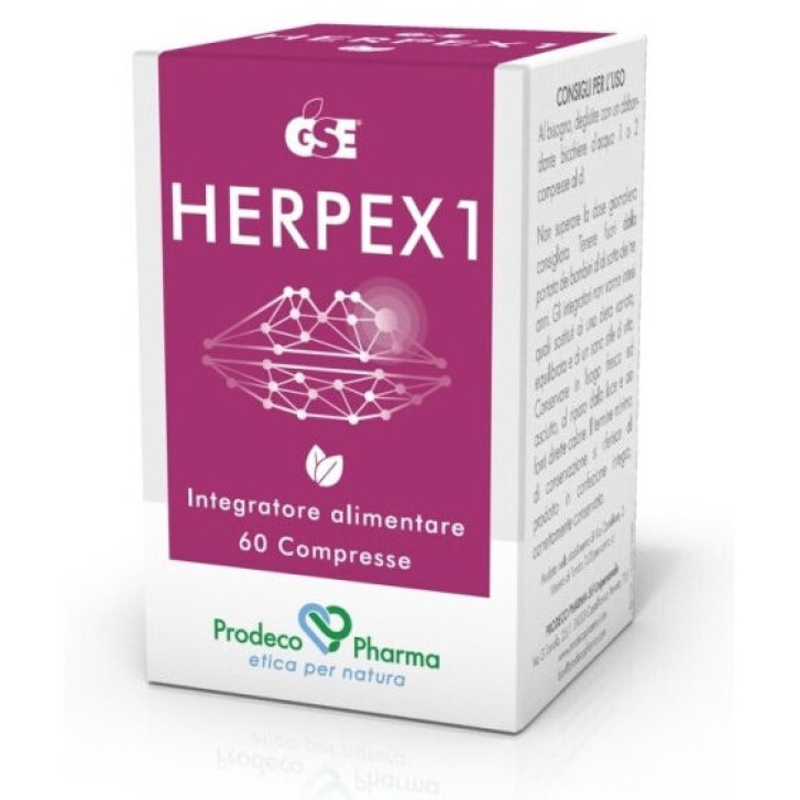 GSE Herpex 1 Integratore Alimentare 60 Compresse Vegano Senza Glutine - GSE GSE Herpex 1 Integratore Alimentare 60 Compresse Vegano Senza Glutine - GSE