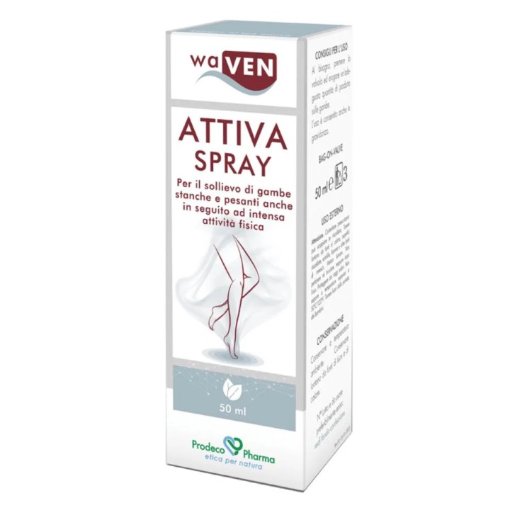 Waven Attiva Spray 50ml per Gambe Stanche e Gonfie - Waven Waven Attiva Spray 50ml per Gambe Stanche e Gonfie - Waven