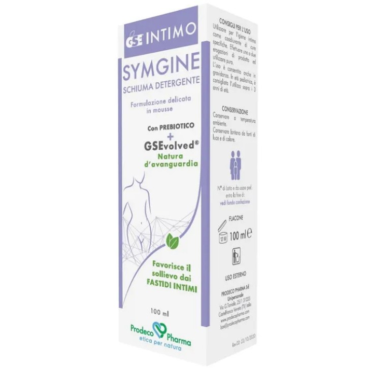 GSE Intimo Schiuma Detergente per Igiene Intima 100ml 100% Vegetale - GSE
