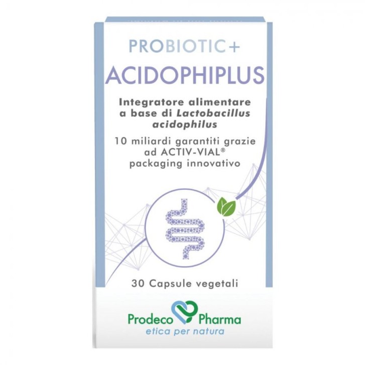 Probiotic+ Acidophilus Integratore Flora Intestinale 30 Capsule Senza Glutine - GSE