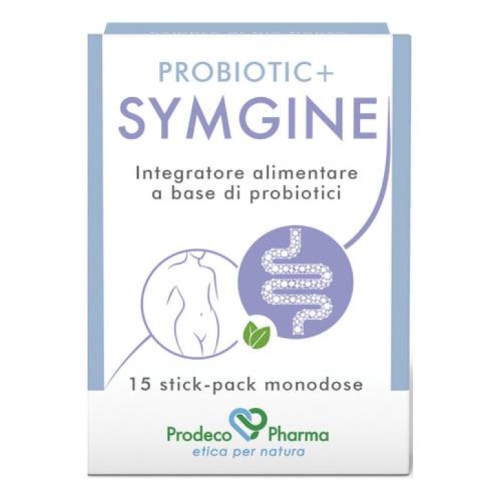 Probiotic+ Symgine Integratore Probiotico Vegano 15 Stick Pack Senza Glutine - Prodeco Pharma