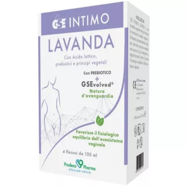 GSE Intimo Lavanda Vaginale 4 Flaconi Monodose 100ml Senza Profumi - GSE GSE Intimo Lavanda Vaginale 4 Flaconi Monodose 100ml Senza Profumi - GSE
