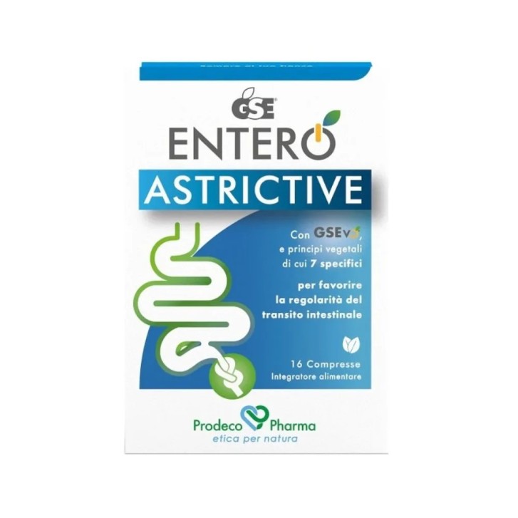 GSE Entero Astrictive Integratore per Regolarità Intestinale 16 Compresse - GSE