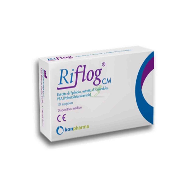 Riflog CM Supposte Antinfiammatorie 10x2g per Infiammazione Prostatica - Konpharma