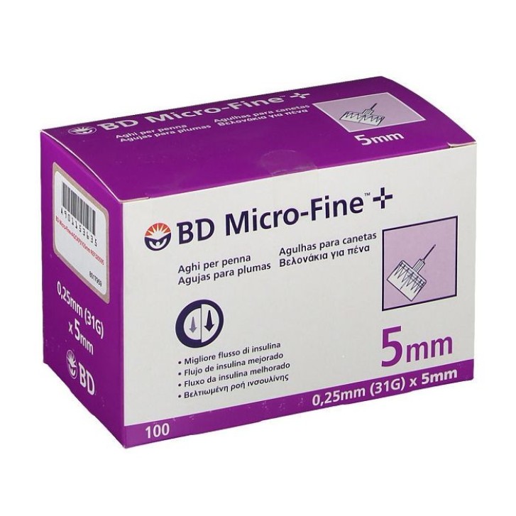 Aghi per Penna da Insulina G31 5mm 100 pezzi compatibili - BD MICRO-FINE