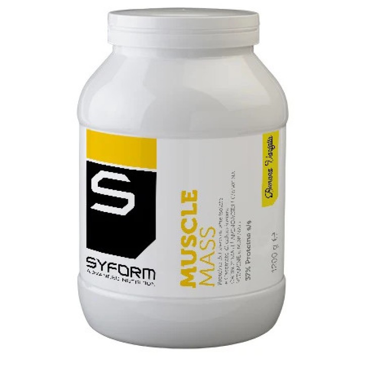 Muscle Mass integratore proteico con creatina banana e vaniglia 1,2 kg - Syform