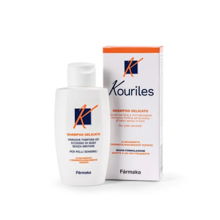 Shampoo antiforfora delicato per cuoio capelluto sensibile 100 ml - Kouriles Shampoo antiforfora delicato per cuoio capelluto sensibile 100 ml - Kouriles