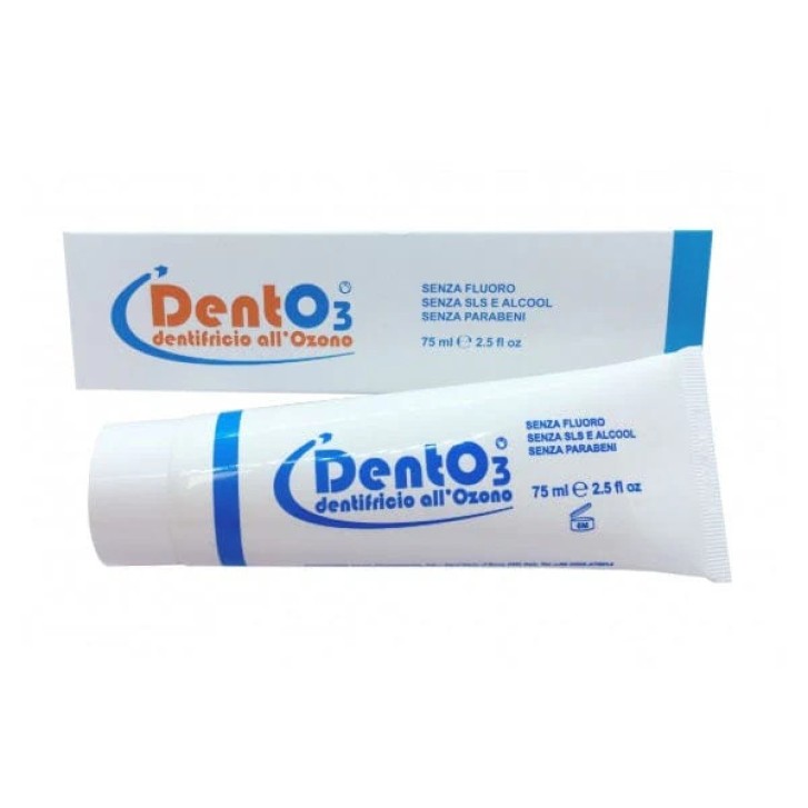 Dentifricio Dento3 all\'ozono antiplacca rinfrescante 75 ml per adulto - Innovares