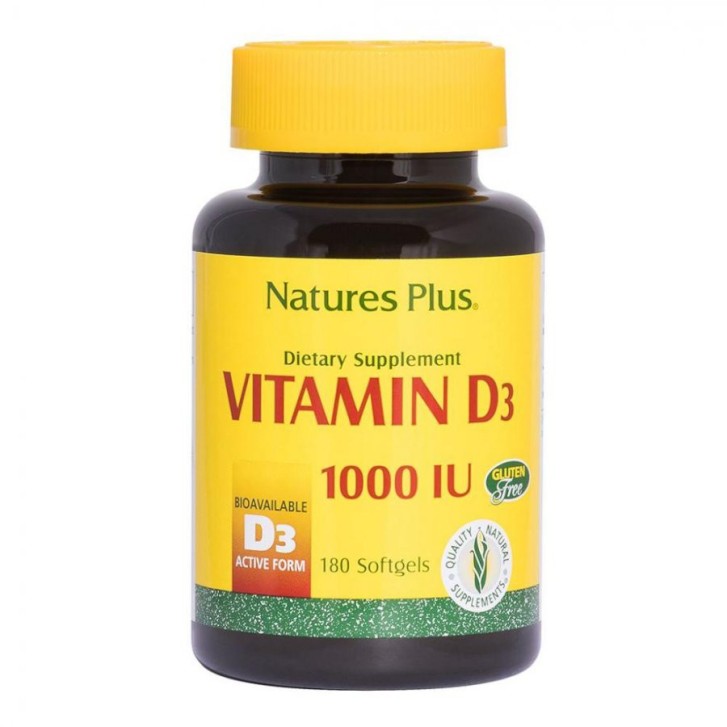 Vitamina D3 Integratore 1000 UI 25 mcg Senza Glutine 180 Perle - La Strega