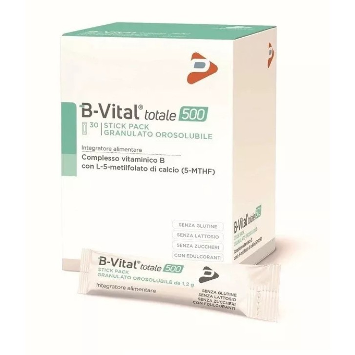 B-VITAL TOTALE 500 Integratore Vitamine B Senza Glutine 30 Stick Pack - PHARMA LINE B-VITAL TOTALE 500 Integratore Vitamine B Senza Glutine 30 Stick Pack - PHARMA LINE
